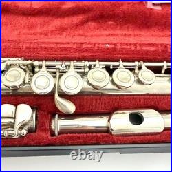 YAMAHA Yfl-211 Flute Silver Plating With Hard Case + Bag Used From Japan #B0037