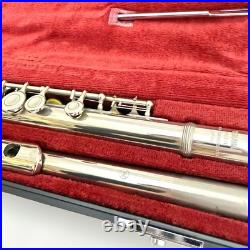 YAMAHA Yfl-211 Flute Silver Plating With Hard Case + Bag Used From Japan #B0037