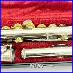 YAMAHA Yfl-211 Flute Silver Plating With Hard Case + Bag Used From Japan #B0037