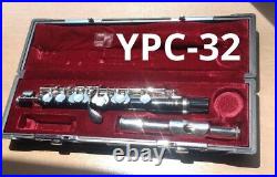 YAMAHA's YPC-32 Piccolo Flute Nickel Silver with Hard Case In Stock Used