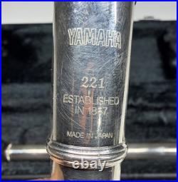 Yamaha 221 Flute Made in Japan Silver Plated Student + Case