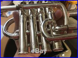 Yamaha 6810 Silver Piccolo Trumpet Bb/A Pipes Excellent Condition! Mute Included