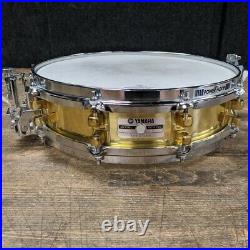 Yamaha SD493 3.5x14 Brass Piccolo Snare Drum Used