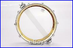 Yamaha SD-493 14 X 3.5 Brass Piccolo Snare Drum with Custom Piezo Trigger #37332