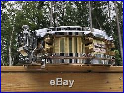 Yamaha SD-493 Brass 3.5x14 Snare Drum Made In Japan Discontinued