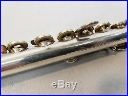 Yamaha Sterling Silver Open Holed 385II Flute with Yamaha 32 Piccolo