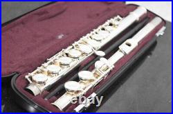 Yamaha Student Flute YFL-221 Nickel Silver Plated with Case Japan Excellent