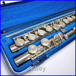 Yamaha YFL-211 Flute Silver Plated with Hard Case Band Instrument /FAST SHIP