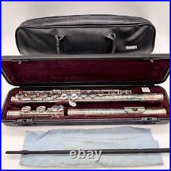 Yamaha YFL-221 Flute Nickel Silver Plated with Case Used