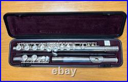 Yamaha YFL-221 Student Flute with Hard Case Tested & Cleaned From Japan Used