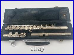 Yamaha YFL-225NII Silver Plated Student Flute Offset G with Case READ