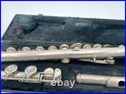 Yamaha YFL-225NII Silver Plated Student Flute Offset G with Case READ