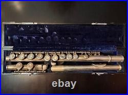 Yamaha YFL-34 Closed Hole Flute with Sterling Silver Headjoint Vintage Late 70s