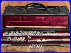Yamaha YFL-451 Flute Silver Musical instrument Professional model Used Japan