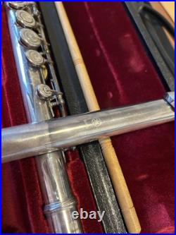 Yamaha YFL-451 Flute Silver Musical instrument Professional model Used Japan