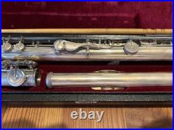 Yamaha YFL-451 Flute Silver Musical instrument Professional model Used Japan
