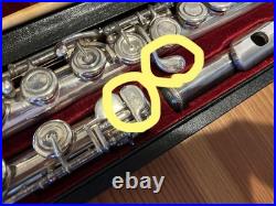 Yamaha YFL-451 Flute Silver Musical instrument Professional model Used Japan