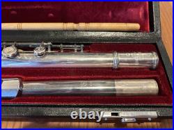 Yamaha YFL-451 Flute Silver Musical instrument Professional model Used Japan
