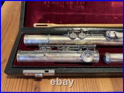Yamaha YFL-451 Flute Silver Musical instrument Professional model Used Japan