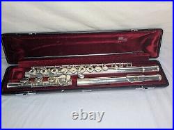 Yamaha YFL-481 Solid Silver Flute with Hard & Soft Case