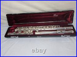 Yamaha YFL-481 Solid Silver Flute with Hard & Soft Case