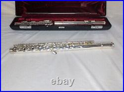 Yamaha YFL-481 Solid Silver Flute with Hard & Soft Case