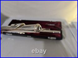 Yamaha YFL-481 Solid Silver Flute with Hard & Soft Case