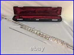 Yamaha YFL-481 Solid Silver Flute with Hard & Soft Case