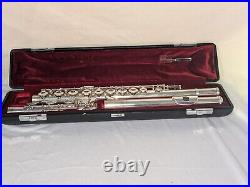 Yamaha YFL-481 Solid Silver Flute with Hard & Soft Case