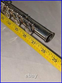 Yamaha YFL-481 Solid Silver Flute with Hard & Soft Case