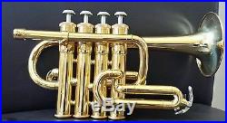 Yamaha YTR 6810 4-Valve Piccolo Trumpet (Gold Brass Lacquer finish)