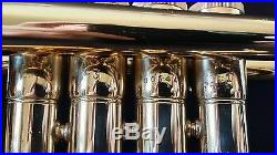Yamaha YTR 6810 4-Valve Piccolo Trumpet (Gold Brass Lacquer finish)