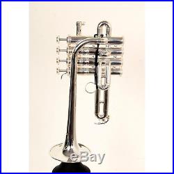 Yamaha YTR-9835 Custom Series Bb / A Piccolo Trumpet Silver 888365794044