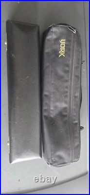 York Concert Flute Silver Plated Closed Hole with Case and Bag